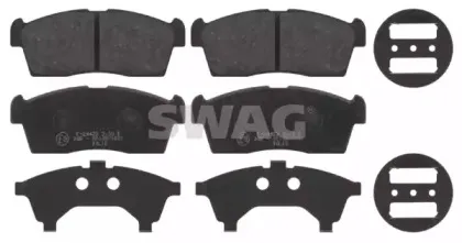 84 91 6740 SWAG Комплект тормозных колодок, дисковый тормоз